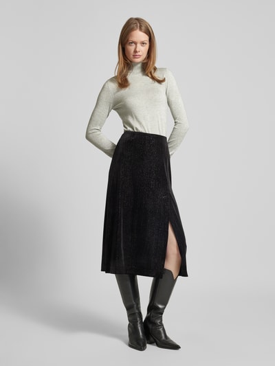 Vero Moda Shaped Fit Rollkragenpullover mit Glitzer-Effekt Modell 'HAPPYSHINE' Hellgrau 1