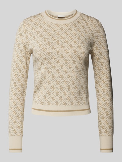 Guess Strickpullover mit Rundhalsausschnitt Modell 'LISE' Offwhite 2