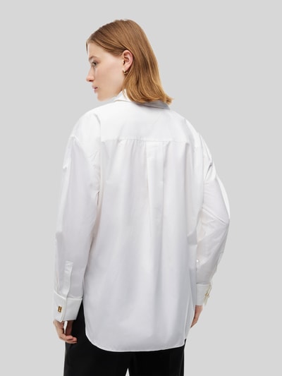 Tommy Hilfiger Regular fit blouse met lange mouwen van puur katoen Wit - 5