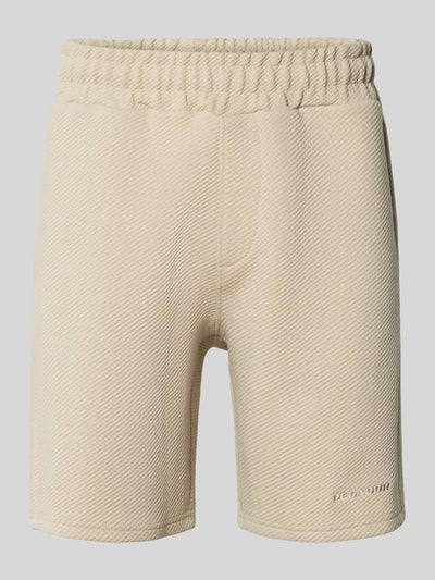 Pegador Sweatshorts mit Strukturmuster Beige 2