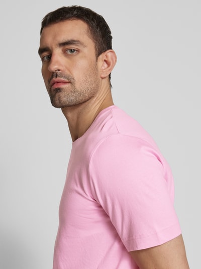 Marc O'Polo Regular Fit T-Shirt aus reiner Baumwolle mit Logo-Print Rosa 3