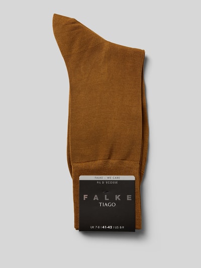Falke Sokken met labelprint  Mosterdgeel - 3