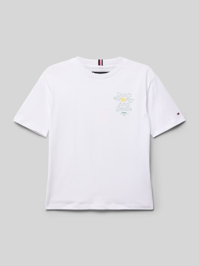 Tommy Hilfiger Teens T-Shirt mit Statement-Print Weiss 1