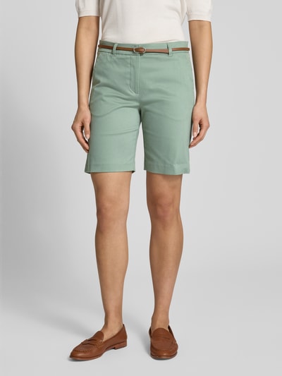 B.Young Bermudy o kroju regular fit z paskiem model ‘Days’ Khaki 4