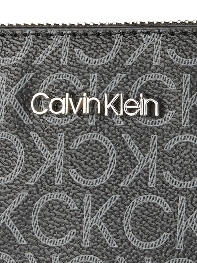 CK Calvin Klein Torebka na długim pasku ze wzorem z logo  Czarny 2