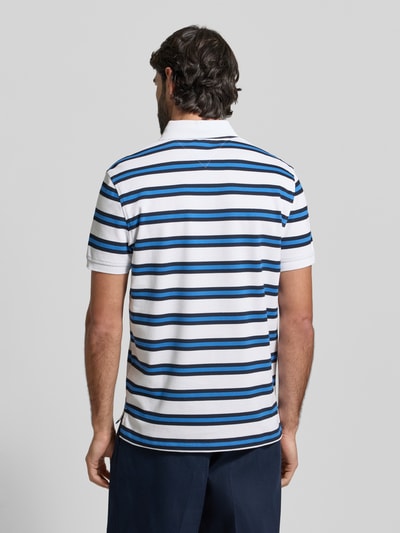 Tommy Hilfiger Regular fit Poloshirt van Katoenmix Marineblauw gemêleerd - 5