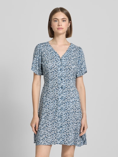 Only Sukienka mini o kroju regular fit z czystej wiskozy model ‘EVIDA’ Jasnoniebieski 4