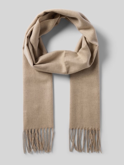Fraas Schal mit Kordelabschlüssen Modell 'Cashmink' Beige Melange 1