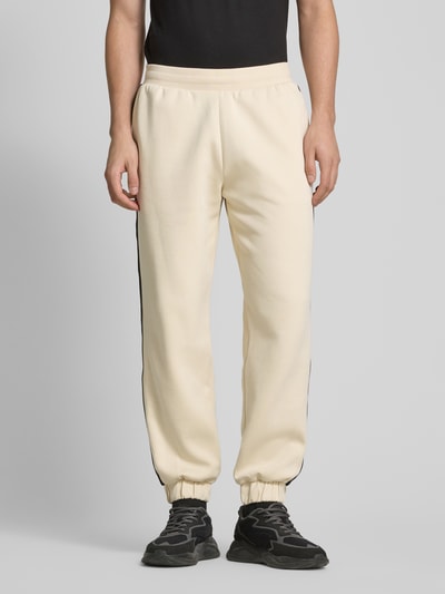 EA7 Emporio Armani Sweatpants mit elastischem Bund Offwhite 4