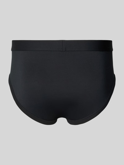 Produktfoto, Slip mit elastischem Bund und Label-Patch von Mey, mieszanka modalu z dodatkiem streczu, dopasowany krój, czarny