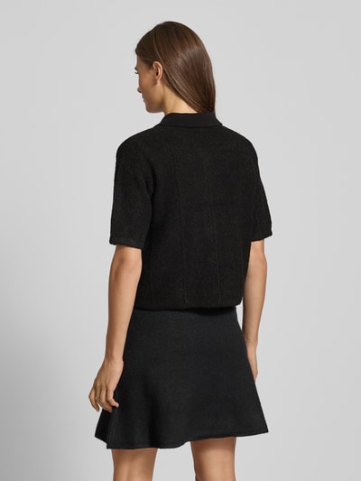 Vero Moda Regular Fit Strickjacke mit Schmuckknöpfen Modell 'DIANA' Black 5