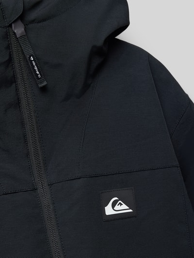 Quiksilver Kurtka o kroju regular fit z naszywką z logo model ‘Overcast’ Czarny 2