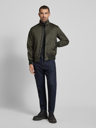 Marc O'Polo Regular Fit Blouson mit Baumwolle Oliv 1