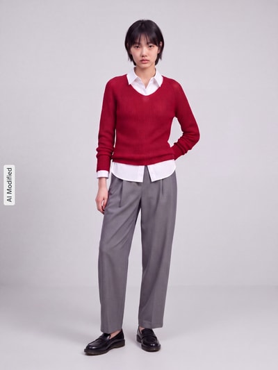 MM by Max Mara Regular Fit Pullover mit Woll-Mohair-Anteil Modell 'SVELTO' Rot 1