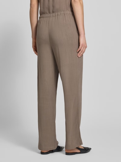 ONLY Loose Fit Weite Hose aus Viskose-Leinen-Mix Modell 'SIESTA' Mittelbraun 5