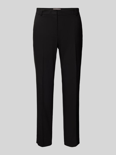 Christian Berg Woman Selection Spodnie materiałowe o kroju regular fit z kantami Czarny 2
