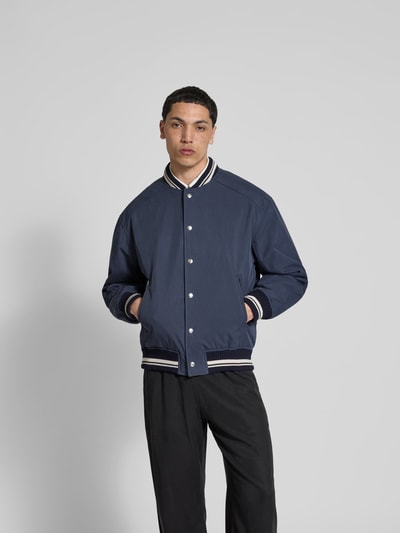 MAISON KITSUNÉ Blouson mit Druckknopfleiste Marine 4