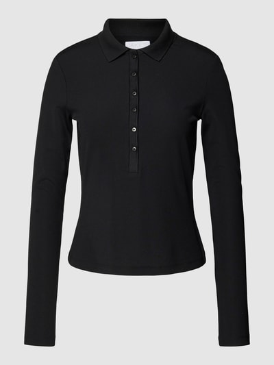 Jake*s Collection Shirt met lange mouwen met polokraag Zwart - 2