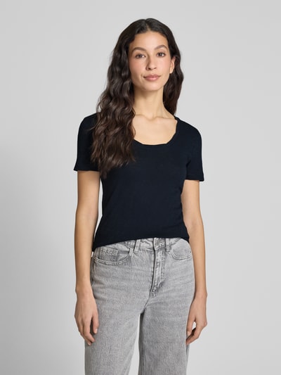 Marc O'Polo Shaped Fit T-Shirt aus reiner Baumwolle  Marine 4