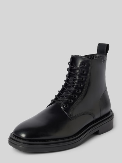 Gant Boots aus Leder mit Reißverschluss Modell 'Boggar' Black 1