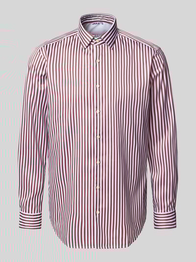 Jake*s Regular Fit Business-Hemd mit Kentkragen Rostrot 2