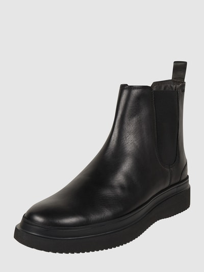 JOOP! SHOES Chelsea boots van leer, model 'Pero Telos' Zwart - 1