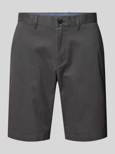 Tommy Hilfiger Straight leg korte chino met achterzakken, model 'HARLEM' Antraciet - 2