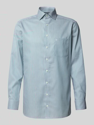 OLYMP Modern Fit Business-Hemd mit Kentkragen Modell 'Global Kent' Gruen 2