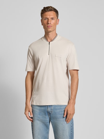 ARMANI EXCHANGE Poloshirt met korte ritssluiting Offwhite - 4