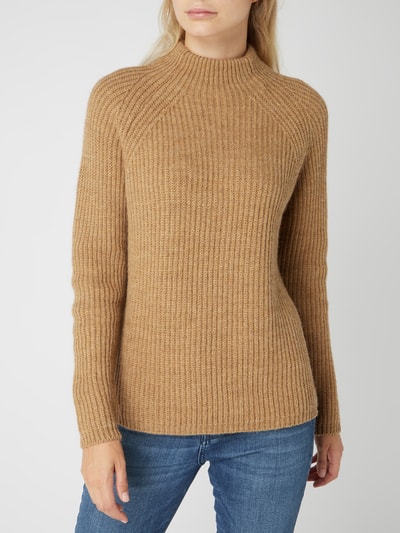 Jake*s Casual Pullover met raglanmouwen  Roodbruin - 3