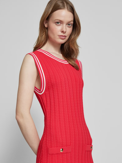 LIU JO SPORT Minikleid mit Strukturmuster Rot 3