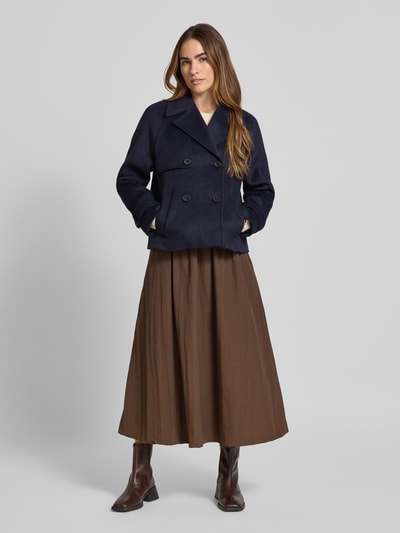 s.Oliver RED LABEL Kurtka o kroju relaxed fit z dodatkiem wełny Granatowy 1