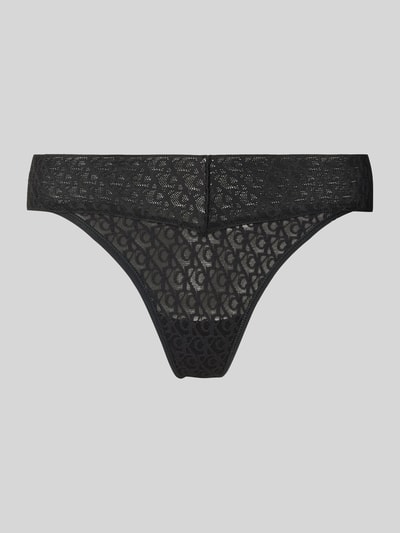 Calvin Klein Underwear String mit Spitzenbesatz Black 1