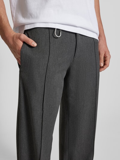 EIGHTYFIVE Stoffhose mit Nahtreißverschlusstaschen Mittelgrau Melange 3