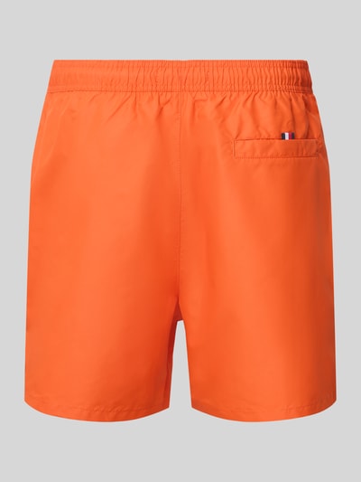 Tommy Hilfiger Regular Fit Badeshorts mit Label Stitching Orange 3
