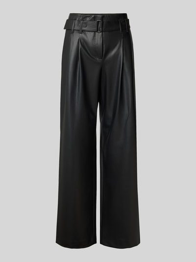 Raffaello Rossi Straight Leg Hose in Leder-Optik Modell 'NICOLE' Black 2