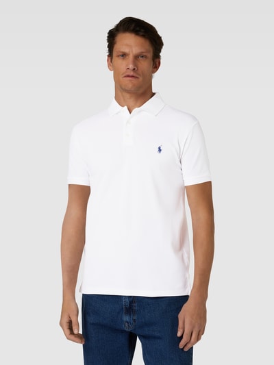 Polo Ralph Lauren Koszula casualowa o kroju custom fit z kołnierzykiem typu button down Biały 4