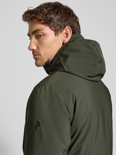 PEAK PERFORMANCE Parka z wpuszczanymi kieszeniami model ‘Ground’ Oliwkowy 3