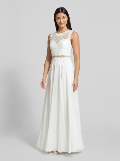Mascara Brautkleid mit transparenter Taille Offwhite 1