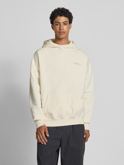 Pegador Oversized hoodie met labelprint, model 'Sequia' Offwhite - 4