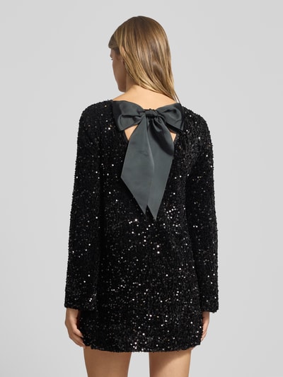 ONLY Körpernahes Cocktailkleid mit Pailettenbesatz Modell 'ANIKA' Black 5