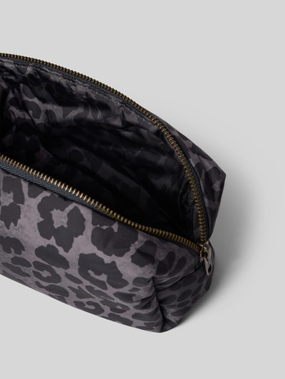 STUDIO NOOS Kosmetyczka z naszywką z logo model ‘Antra’ Antracytowy 3