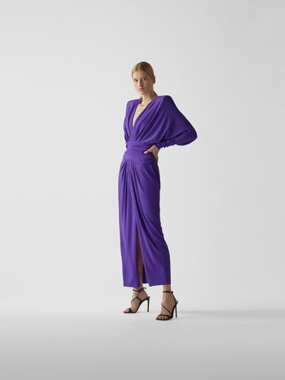 Alexandre Vauthier Abendkleid mit Seitenschlitz Violett 4