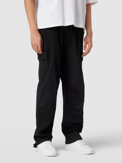 Calvin Klein Jeans Spodnie cargo z nakładanymi kieszeniami Czarny 4