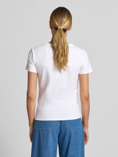 HUGO Regular Fit T-Shirt aus Baumwoll-Mix Modell 'DELORIS_4' Offwhite 5