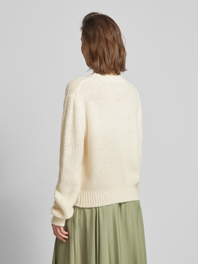 Mango Strickpullover mit Strukturmuster Modell 'SOMALIA' Offwhite 5