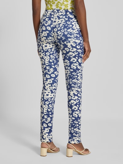 Marc Cain Regular Fit Hose im Allover-Look Royal 5