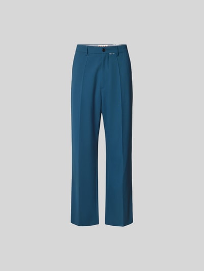 Marni Stoffhose mit Woll-Anteil Jeansblau 2