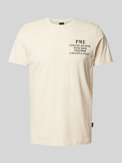 PME Legend T-shirt met statement- en labelprint Wit - 2