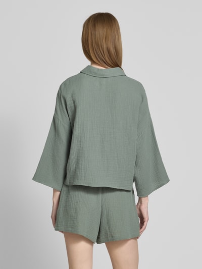 Vero Moda Loose Fit Hemdbluse aus reiner Baumwolle Modell 'NATALI' Schilf 5